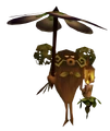 The Deku Butler flying from Majora's Mask