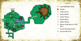 OoT3D Kokiri Forest Map