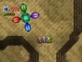 Link against the level boss, the Manhandla