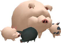 TWW Wild Pig Figurine Model