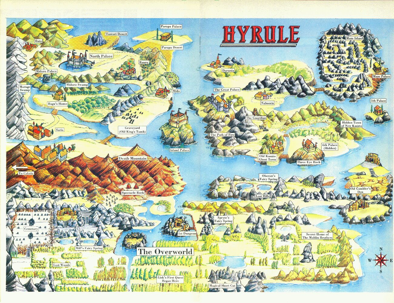 Zelda Botw Hyrule Map Map Of Hyrule - Zelda Wiki