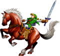 OoT Link Riding Epona Artwork.png