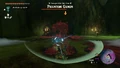 Link inside the Deku Tree Chasm dueling Phantom Ganon