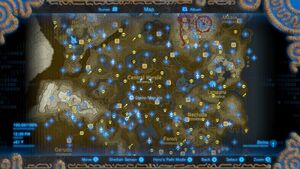 BotW Map Screen 100%