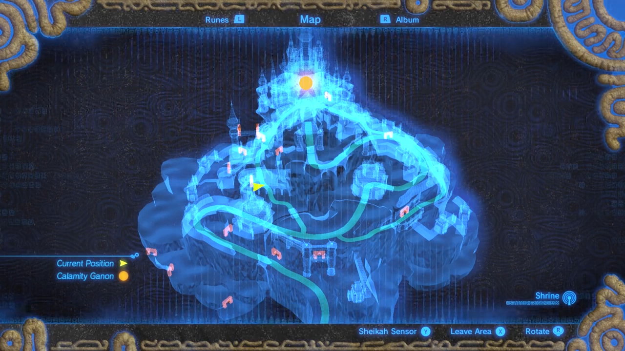 Zelda Botw Hyrule Castle Map Hyrule Castle (Breath Of The Wild) - Zelda Wiki