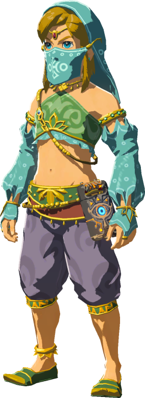 Top 59+ imagen breath of the wild link gerudo outfit
