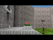 The ending of Ocarina of Time, where Link warns Princess Zelda at Hyrule Castle