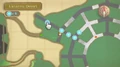 Five Beacons placed on a Map from Skyward Sword