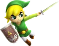 Render of Toon Link wielding the Light Sword from Hyrule Warriors