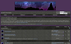 Screenshot of the Ganons Tower Forums