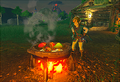 A promotional image from the Summer 2022 issue of the Nintendo Magazine featuring Link Cooking