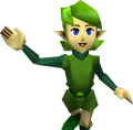 Saria waving in Ocarina of Time