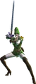 Bayonetta wearing her Link costume