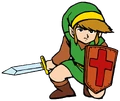 Link kneeling
