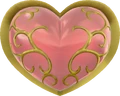 A Heart Container as seen in-game from Hyrule Warriors