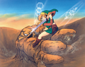 ALttP Link Fighting Geldman Artwork.png
