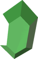 A Green Rupee from Phantom Hourglass and Spirit Tracks