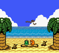 Link and Marin at Toronbo Shores in Link's Awakening DX