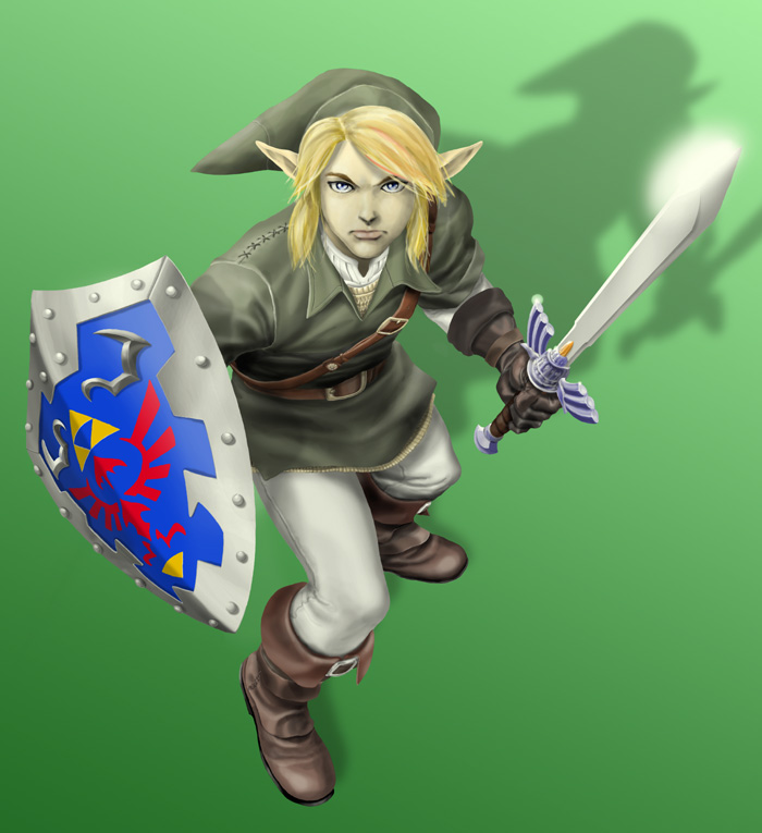 Legend of Zelda art > Link - Hero of Courage, shimetann