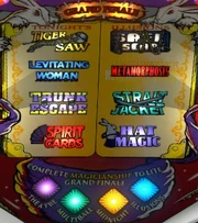 The many "illusion" missions of . This table has a mix of missions and objectives required to reach the , seen below the illusion inserts.