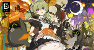 HappyHalloween！ Official HoYoLAB Post Art by kannnu (@sirakannnu)