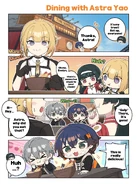 [ZZZZ] Issue 11 | Dining with Astra Yao Official Type II HoYoLAB Post Art by @chinchilla_yeon