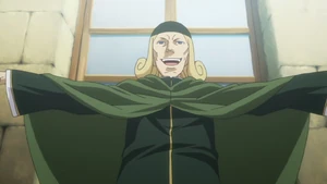 Cromwell speaking to a crowd of his followers.