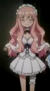 Louise dressed up as a maid.