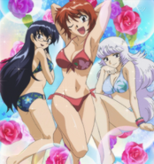 Aoi Nogami (Left), Kaoru (Middle) and Shiho Sannomiya (Right) in swimsuits