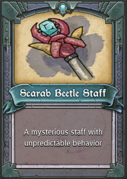 Scarab Beetle Staff