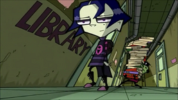 Zim Carries Library Books (Tak, the Hideous New Girl)