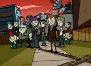 The media rushing to Moofy's situation.