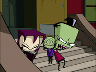 Zim trying to Hypnotize Gaz (Rise of the Zitboy).png