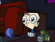 How did poor baby Dib get a bandage on his head? Gaz already bullying him at a very young age? We might either want or do not want to know.