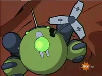 Nanoship firing its weapons.