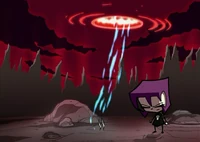 Dib entering the Pig Realm.