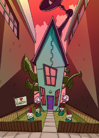 invader zim human base