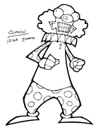 Concept Art of a random clown.