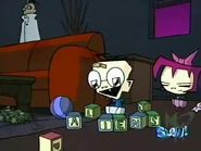 Flashback of baby Dib and his little sister Gaz, who is briefly smirking of what is she gonna do to him.