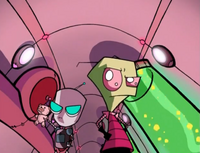 GIR and Zim go to the lab