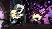 GIR on Dib's Head (Tak, The Hideous New Girl)