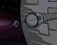 A close-up of the Tug connected to the main cable