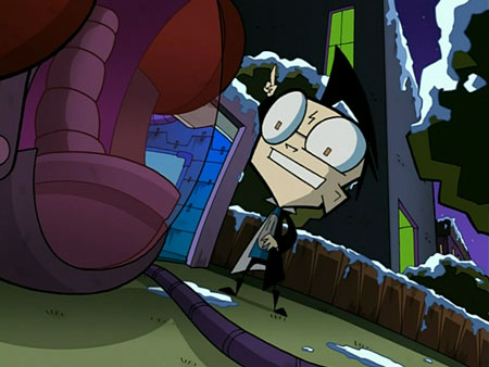 invader zim dib facing left