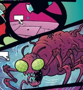 Zim turning a flea into a humungoflea.