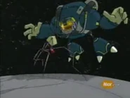 A Jacker attacks a meddling Irken Invader.