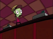 Zim's face is temporarly recovered.
