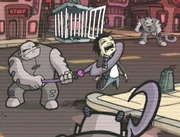 A humanoid Slave Driver as seen in Zim’s Virtual Reality Helmet.