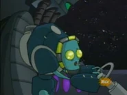 Nik, a pine green-hued Planet Jacker.