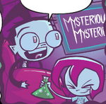 Gaz hands Dib a vial of nanosploder bots