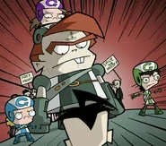 Dib confronts more Girly Rangers.